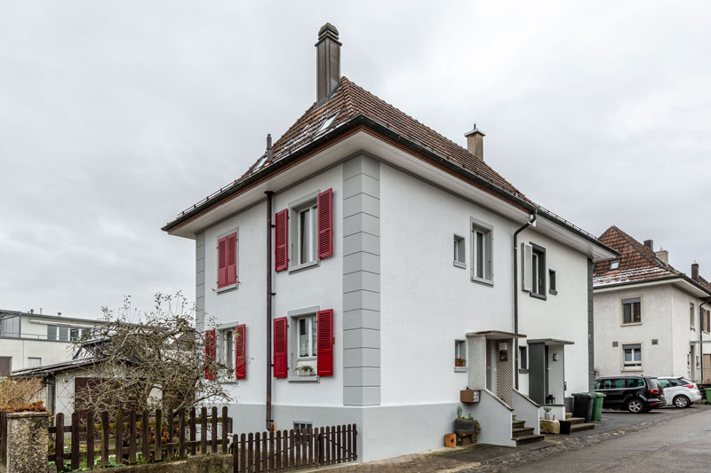 Fassadensanierung in Solothurn bei einem Einfamilienhaus unter Denkmalschutz