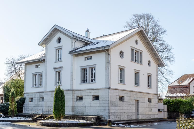 Fassadensanierung in Wangen an der Aare bei einem Einfamilienhaus unter Denkmalschutz